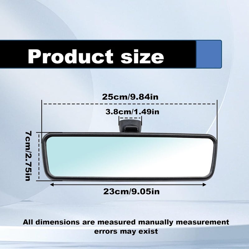 Pleoos Black Interior Rearview Mirror Compatible with VW Bora 1999-2005, VW Passat 1998-2011, VW Rabbi 2006-2009, Replaces 3C0857511, 3B0857511H, 3B0857511G, 18D 857 511 - Image 5